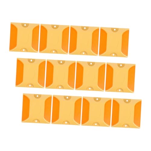 Holibanna 12 Stück Teiliges Reflektierende Straßenmarkierungen Stoßfeste Kunststoff-lane-marker für Autobahnen Einfahrten und Gehwege Gelbe Doppelseitige Asphaltreflektoren zur Holibanna 12 Stück Teiliges Reflektierende Straßenmarkierungen Stoßfeste Kunststoff-lane-marker für Autobahnen Einfahrten und Gehwege Gelbe Doppelseitige Asphaltreflektoren zur von Holibanna