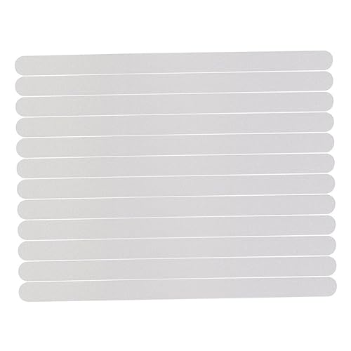 Holibanna 12 Stück rutschfeste Aufkleber für Bad und Dusche Transparente Rutsch Pads für Treppen Tritte und Leitern Selbstklebend Synthetischem Harz Weiß von Holibanna