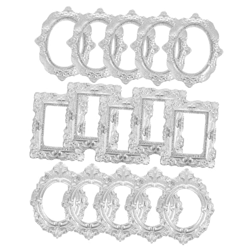 Holibanna 15 Stück Zubehör Für Ölrahmen Mini Klein Antiquität Retro Bilderrahmen Jahrgang Winzig Fotorahmen Antiker Rahmen Tisch Bilderrahmen Foto Display Frame Vintage -rahmen Harz Silver Holibanna 15 Stück Zubehör Für Ölrahmen Mini Klein Antiquität Retro Bilderrahmen Jahrgang Winzig Fotorahmen Antiker Rahmen Tisch Bilderrahmen Foto Display Frame Vintage -rahmen Harz Silver von Holibanna