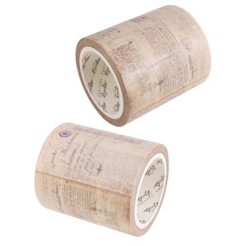 Holibanna 2 Rollen Washi Tape Vintage Gothic Stil DIY Scrapbook Bastelband Rückstandsfrei für Tagebücher Notizbücher Geschenkverpackungen von Holibanna