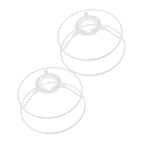 Holibanna 2 Sätze Lampenschirm Gestell DIY Lampenschirm Halter Rund Tischlampe Lampenfassung Passend Robust Modern für Zuhause Restaurant von Holibanna