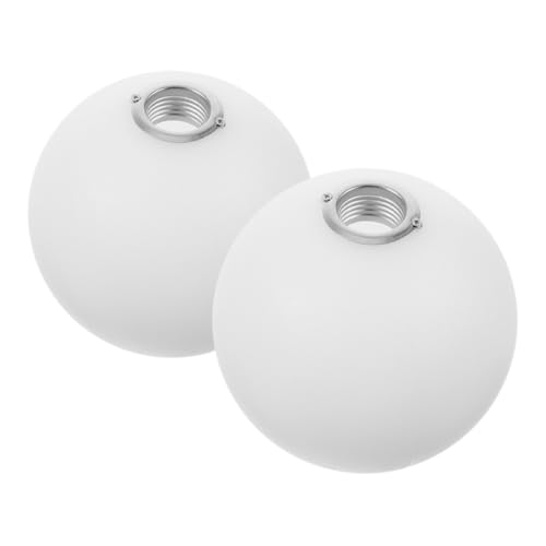 Holibanna 2 Stück Acryl Lampenschirm Rund Fassung Ersatz Lampenabdeckung Lichtschützende Milchglas Kugel für Steh Tischleuchten Modernes Design für Wohnzimmer Schlafzimmer Holibanna 2 Stück Acryl Lampenschirm Rund Fassung Ersatz Lampenabdeckung Lichtschützende Milchglas Kugel für Steh Tischleuchten Modernes Design für Wohnzimmer Schlafzimmer von Holibanna
