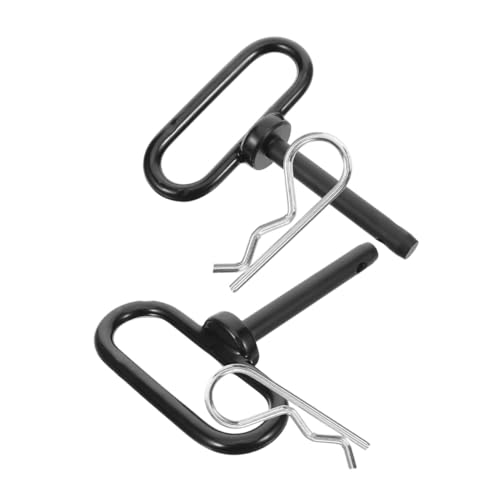 Holibanna 2 Stück Anhängerkupplungsstift aus Edelstahl Robust und Langlebig Anti rattle Sicherungsstift für Rasenmäher Traktor und Nutzanhänger Wiederverwendbar und Kompakt von Holibanna