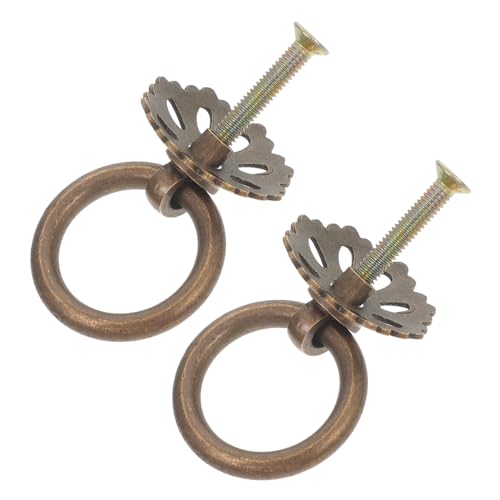 Holibanna 2 Stück Antike Chinesische Möbelgriffe Dresser Pulls im Vintage stil Robust Klassisch Elegant Geeignet für Schranktüren Kleiderschränke Schuhschränke und Einfache Montage von Holibanna