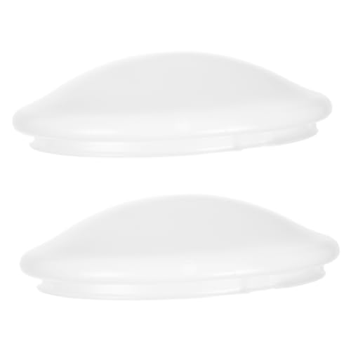 Holibanna 2 Stück Deckenleuchtenzubehör Ersatzlampenschirme Deckenventilator Ersatzglas Deckenleuchte Runde Deckenleuchte Deckenventilator Globen Ersatzglas Pvc Weiß von Holibanna
