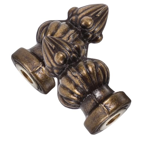 Holibanna 2 Stück Dekorative Lampen finials aus Robustem Material Polierte Lichtkappen Kompatibel für Tisch Stehlampen Einfach zu Montieren Langlebige Lampenknöpfe im Vintage stil von Holibanna