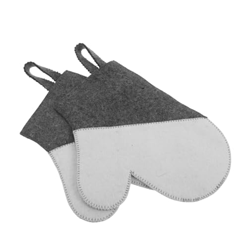 Holibanna 2 Stück Dicke Isolierende Sauna Handschuhe aus Atmungsaktivem Filz Hitzebeständig für Dampfbad Spa Sauna als Ersatz für Damen Duschhandschuhe im Home Kit Holibanna 2 Stück Dicke Isolierende Sauna Handschuhe aus Atmungsaktivem Filz Hitzebeständig für Dampfbad Spa Sauna als Ersatz für Damen Duschhandschuhe im Home Kit von Holibanna