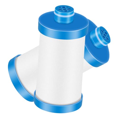 Holibanna 2 Stück Duschwasserfilter Ersatzfilter mit PP Wattekern Kalkblocker und Wasserreinigung Kompatibel für Waschmaschine Dusche Spüle Einfache Installation Geruchsneutral Vielseitig von Holibanna