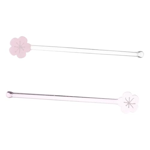 Holibanna 2 Stück Glas Rührstäbe mit Langem Griff Wiederverwendbar Sternförmiges Pinkes Design zum Mixen von Cocktails Milchtee Saft und Kaffee Langlebig Leicht zu Reinigen Holibanna 2 Stück Glas Rührstäbe mit Langem Griff Wiederverwendbar Sternförmiges Pinkes Design zum Mixen von Cocktails Milchtee Saft und Kaffee Langlebig Leicht zu Reinigen von Holibanna