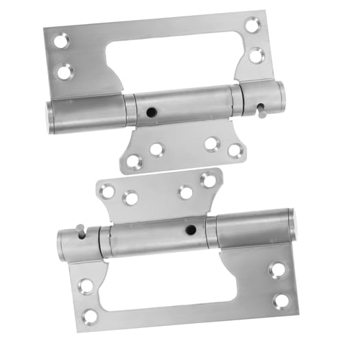 Holibanna 2 Stück Hydraulische Selbstschließende Türscharniere aus Edelstahl Verdeckte Bifold scharnier mit Dämpfung Geräuscharm für Schlafzimmer und Büro holztüren von Holibanna