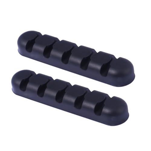 Holibanna 2 Stück Kabelhalter aus Flexiblem Silikon Selbstklebend Mehrfach Karten Design für Desktop Kabelmanagement Organizer für Datenkabel und Ladekabel für Büro und Zuhause Schwarz Holibanna 2 Stück Kabelhalter aus Flexiblem Silikon Selbstklebend Mehrfach Karten Design für Desktop Kabelmanagement Organizer für Datenkabel und Ladekabel für Büro und Zuhause Schwarz von Holibanna