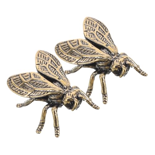 Holibanna 2 Stück Messing Bienen Ornament Retro Tierfigur Miniatur Dekoration für Schreibtisch Regal Wohnkultur Vielseitig Platzierbar als Teefigur oder Holibanna 2 Stück Messing Bienen Ornament Retro Tierfigur Miniatur Dekoration für Schreibtisch Regal Wohnkultur Vielseitig Platzierbar als Teefigur oder von Holibanna