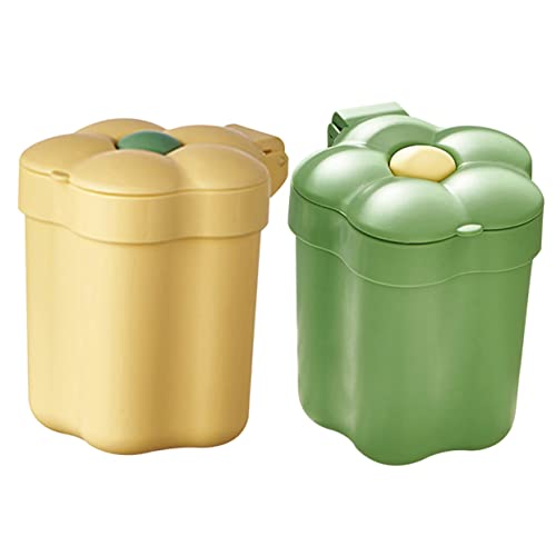 Holibanna 2 Stück Mini Mülleimer mit Deckel Kompakter Desktop Abfallbehälter aus Stabilem Leichter Papierkorb für Zuhause und Büro Platzsparend und Vielseitig für Schreibtisch und Holibanna 2 Stück Mini Mülleimer mit Deckel Kompakter Desktop Abfallbehälter aus Stabilem Leichter Papierkorb für Zuhause und Büro Platzsparend und Vielseitig für Schreibtisch und von Holibanna