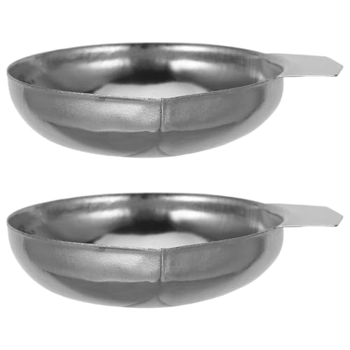 Holibanna 2 Stück Mini Wiegeschalen für Küchen und Karatwaagen Präzise Küchenwaage Zubehör für Schmuck Lebensmittel und Medizin Langlebig und von Holibanna