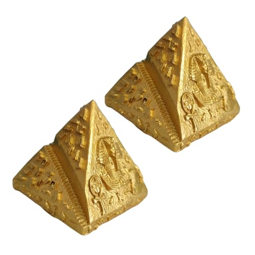 Holibanna 2 Stück Pyramidenmodell Schreibtischspielzeug für das Büro für Erwachsene Bürospielzeug für Erwachsene am Schreibtisch Pyramidenskulptur Ägypten- Mini-Gadgets Harz Golden Holibanna 2 Stück Pyramidenmodell Schreibtischspielzeug für das Büro für Erwachsene Bürospielzeug für Erwachsene am Schreibtisch Pyramidenskulptur Ägypten- Mini-Gadgets Harz Golden von Holibanna