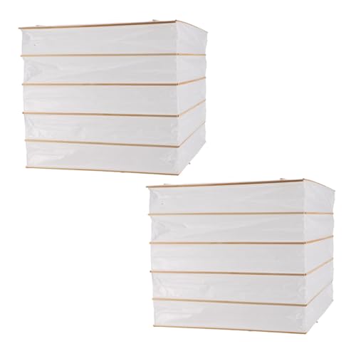 Holibanna 2 Stück Quadratische Origami Papierlampenschirme Faltbar Lampenschirme für Pendel- Steh Deckenleuchten Leichte Faltbare Lampenabdeckung im Japanischen Stil Weiß von Holibanna