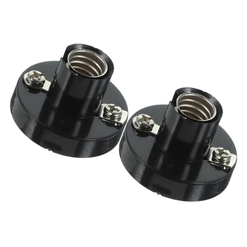 Holibanna 2 Stück Schraubfassung Lampensockel Schraublampenhalter für Haushalt Lampenfassung Stabile Verbindung Einfache Montage Vielseitig für Wohn Geschäftsbeleuchtung von Holibanna