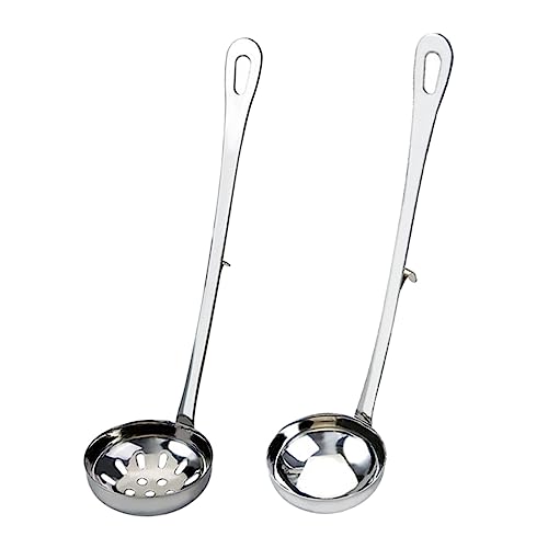 Holibanna 2 Stück Servierlöffel mit Haken Langer Griff Hochwertige Suppen und Sieblöffel Sieb Suppenlöffel für Hot Pot und Küche Holibanna 2 Stück Servierlöffel mit Haken Langer Griff Hochwertige Suppen und Sieblöffel Sieb Suppenlöffel für Hot Pot und Küche von Holibanna