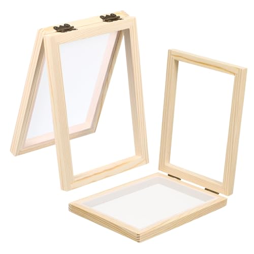 Holibanna 2 Stück Teiliges DIY Bastelset für Papierherstellung Holzrahmen mit Netz für Kreative Projekte und Pädagogisches Sicher und Einfach zu Reinigen Holibanna 2 Stück Teiliges DIY Bastelset für Papierherstellung Holzrahmen mit Netz für Kreative Projekte und Pädagogisches Sicher und Einfach zu Reinigen von Holibanna