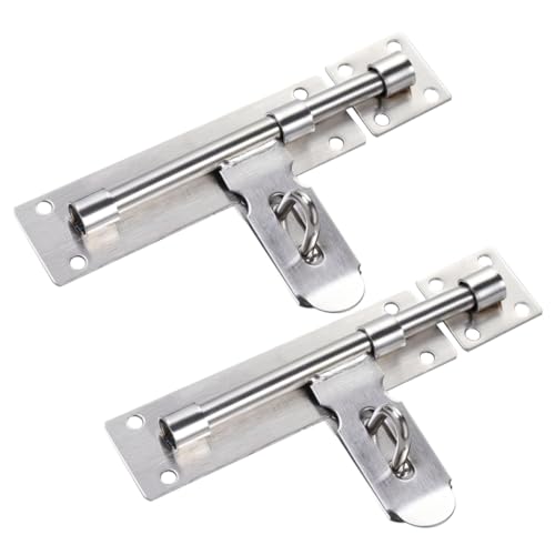 Holibanna 2 Stück Teiliges Edelstahl Türschloss mit Robustem Riegel für Fenster und Schiebetüren Korrosionsbeständig Rostfrei für Bad Schrank Möbel und Holzschiebetüren Holibanna 2 Stück Teiliges Edelstahl Türschloss mit Robustem Riegel für Fenster und Schiebetüren Korrosionsbeständig Rostfrei für Bad Schrank Möbel und Holzschiebetüren von Holibanna