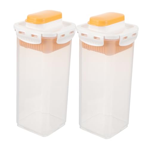 Holibanna 2 Stück Teiliges Waschmittel Aufbewahrungsbox mit Deckel Transparenter Luftdichter Behälter für Flüssigwaschmittel Platzsparend und Feuchtigkeitsschützend für Haushalt und Holibanna 2 Stück Teiliges Waschmittel Aufbewahrungsbox mit Deckel Transparenter Luftdichter Behälter für Flüssigwaschmittel Platzsparend und Feuchtigkeitsschützend für Haushalt und von Holibanna