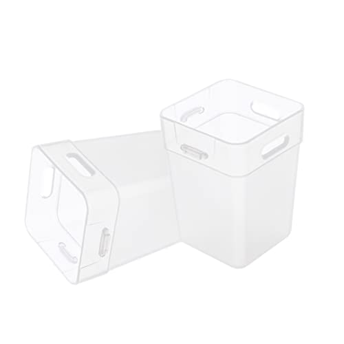 Holibanna 2 Stück Transparenter Kühlschrank Organizer Aufbewahrungsboxen aus Robustem Multifunktionale Vorratsbehälter für Obst Snacks Brot Platzsparend und Leicht Zugänglich für Küche von Holibanna