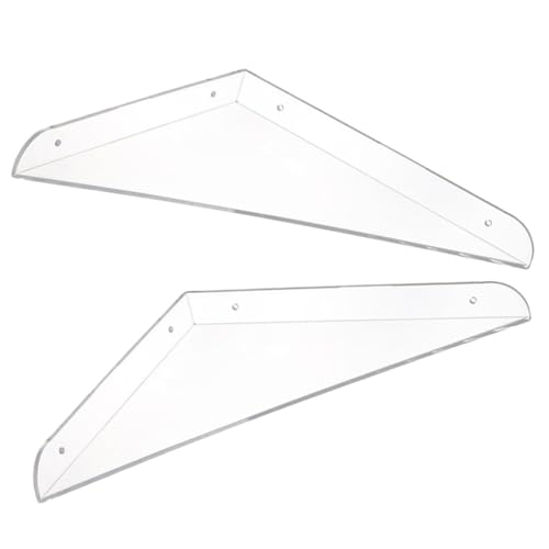 Holibanna 2 Stück Wandregal aus Multifunktionales Floating Shelf für Badezimmer Schlafzimmer und Wohnzimmer Platzsparendes Aufbewahrungsregal für Toilettenartikel von Holibanna