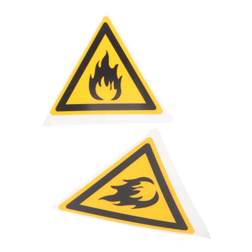 Holibanna 2 Stück Warnschild Brennbare Stoffe Pet Wetterfest Langlebig Feuergefahr Hinweis Wald Sicherheitszeichen Holibanna 2 Stück Warnschild Brennbare Stoffe Pet Wetterfest Langlebig Feuergefahr Hinweis Wald Sicherheitszeichen von Holibanna