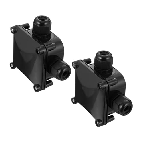 Holibanna 2 Stück Wasserdichte Abzweigdose Verteilerkasten für Außenbeleuchtung Gartenlampen Mm² Kabelquerschnitt Outdoor Projektbox von Holibanna