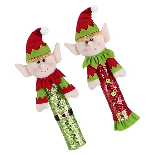Holibanna 2 Stück Weihnachtliche Kühlschrank Türgriff Abdeckungen Teiliges für Mikrowelle und Küchengeräte Schützt vor Schmutz und Kälte Einfache Passend für Gängigen Modelle von Holibanna