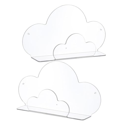 Holibanna 2er Satz Wolkenförmige Wandregale Schwebendes Regal Im Nordischen Stil Wand-Organizer Fürs Badezimmer Holibanna 2er Satz Wolkenförmige Wandregale Schwebendes Regal Im Nordischen Stil Wand-Organizer Fürs Badezimmer von Holibanna