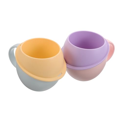 Holibanna 2 Stück Zahnbürstenbecher: Mundwasserhalter Aus Kunststoff, Badezimmer-zahnputzbecher, Süße Trinkbecher Für Für Wasser, Saft Und Tee von Holibanna