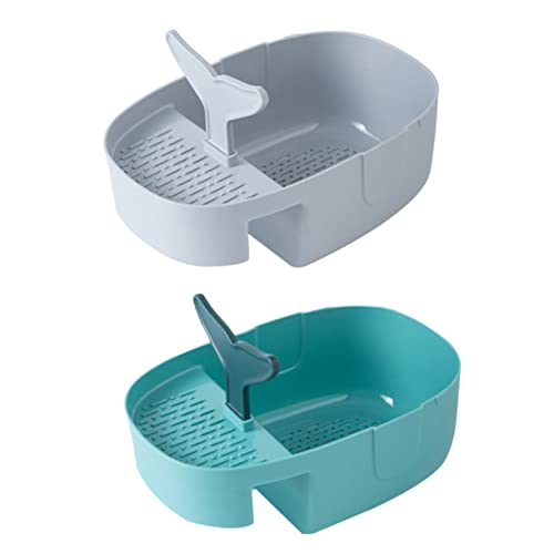 Holibanna 2 Stück küche wäscheständer Spülenfuttersieb Spülsieb Siebkorb Sink Sieb Korb Küchenspüle Sieb Küchensieb Abflusskorb aus Kunststoff Kleinigkeiten Halter pp von Holibanna