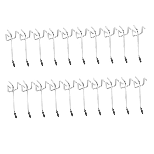 Holibanna 20 Sätze Schwereisen Lochwandhaken mit Schutzkappen Robuste Doppelhaken für Werkstatt Garage Einzelhandel Geeignet für Lochabstand Langlebige Polierte Oberfläche Vielseitig Holibanna 20 Sätze Schwereisen Lochwandhaken mit Schutzkappen Robuste Doppelhaken für Werkstatt Garage Einzelhandel Geeignet für Lochabstand Langlebige Polierte Oberfläche Vielseitig von Holibanna