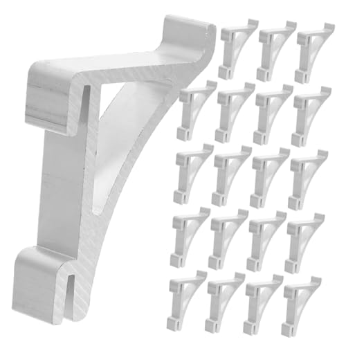 Holibanna 20 Stück Aluminium Regalklammern für Kühlschrank und Gefrierschrank Robuste Haken für Metallregale Schnelle Installation Langlebige Unterstützung für Kühlschrankregale und Holibanna 20 Stück Aluminium Regalklammern für Kühlschrank und Gefrierschrank Robuste Haken für Metallregale Schnelle Installation Langlebige Unterstützung für Kühlschrankregale und von Holibanna