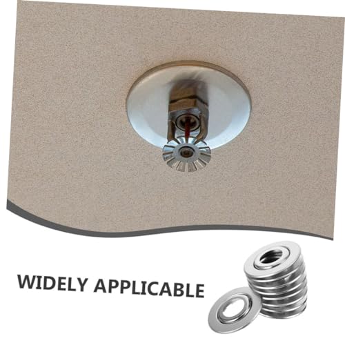 Holibanna 20 Stück Teiliges Edelstahl Feuersprinkler Abdeckplatten Doppelte Scheiben Design Rostfrei Einfach zu Reinigen Kompatibel mit Sprinklerköpfen Dekorative Wandrosette für von Holibanna