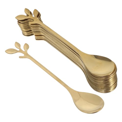 Holibanna 20 Stück Teiliges Set Goldene Löffel für Kaffee Dessert Tees Mini für Kleine Portionen und Vielseitige Verwendung Holibanna 20 Stück Teiliges Set Goldene Löffel für Kaffee Dessert Tees Mini für Kleine Portionen und Vielseitige Verwendung von Holibanna