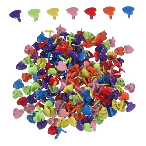 Holibanna 200stücke Papierverschlüsse Zum Basteln Bunte Herzförmige Brads Aus Scrapbooking-Verzierungen Pastell-brads Süße Büroklammern Für Kunstprojekte Holibanna 200stücke Papierverschlüsse Zum Basteln Bunte Herzförmige Brads Aus Scrapbooking-Verzierungen Pastell-brads Süße Büroklammern Für Kunstprojekte von Holibanna