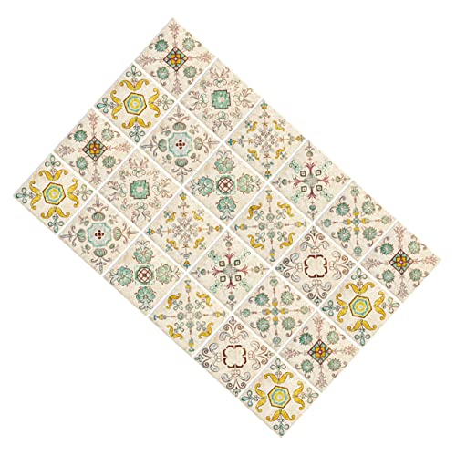 Holibanna 24 Stücke Selbstklebende Fliesenaufkleber Vintage PVC Fliesen für Küche und Bad Dekorative Abziehaufkleber Leicht zu Entfernen für Wand und Bodenflächen Holibanna 24 Stücke Selbstklebende Fliesenaufkleber Vintage PVC Fliesen für Küche und Bad Dekorative Abziehaufkleber Leicht zu Entfernen für Wand und Bodenflächen von Holibanna