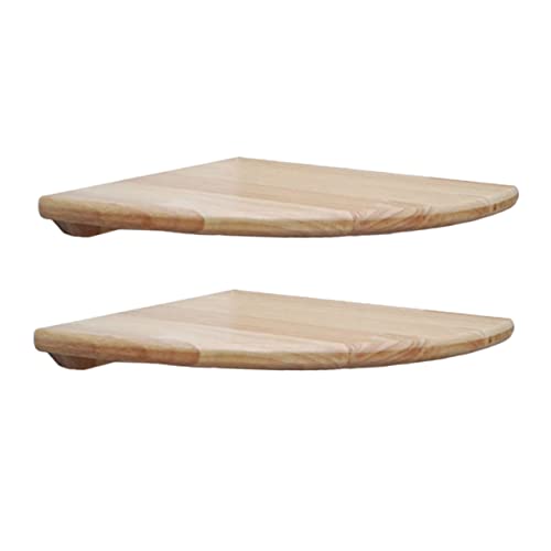 Holibanna 2Stücke Eckregal aus Holz Wandmontiertes Dekoratives Sektorregal für Wohnzimmer Schlafzimmer und Bad für Pflanzen Schmuck und Holibanna 2Stücke Eckregal aus Holz Wandmontiertes Dekoratives Sektorregal für Wohnzimmer Schlafzimmer und Bad für Pflanzen Schmuck und von Holibanna