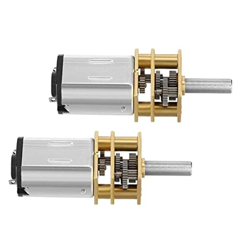 Holibanna 2Stücke Metallgetriebemotor Mikro Geschwindigkeitsreduktionsmotor Mit Stabiler Für Rc Autos Robotermodelle Und DIY Spielzeuge Langlebig von Holibanna