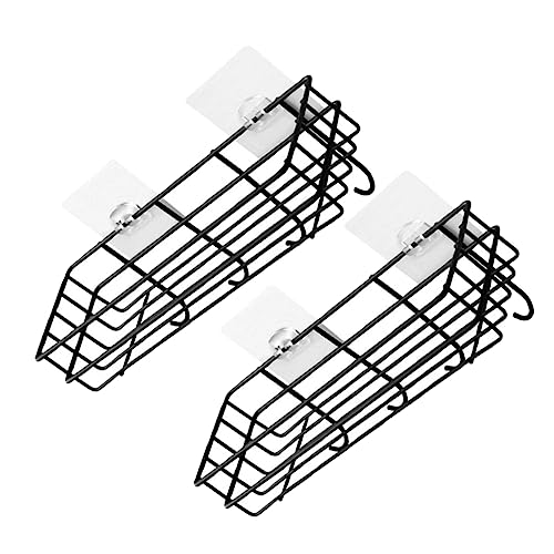 Holibanna 2Stücke Wandmontiertes Eisenregal mit Haken Teiliges Nagelfreies Badezimmer Lagerregal für Küche Schlafzimmer und Büro Belüftetes Design für Schnellen Wasserablauf Platzsparend Holibanna 2Stücke Wandmontiertes Eisenregal mit Haken Teiliges Nagelfreies Badezimmer Lagerregal für Küche Schlafzimmer und Büro Belüftetes Design für Schnellen Wasserablauf Platzsparend von Holibanna