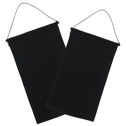Holibanna 2er Satz Pin Wand Display Banner Abzeichen Sammlung Leere Oberfläche Wand Hängbar Holz Polyester von Holibanna