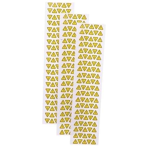 Holibanna 3 Blätter Gelber Dreieck Warnaufkleber Elektrische Selbstklebend Sichtbar Für Haushalt Büro Schutz Vor Stromschlag Holibanna 3 Blätter Gelber Dreieck Warnaufkleber Elektrische Selbstklebend Sichtbar Für Haushalt Büro Schutz Vor Stromschlag von Holibanna