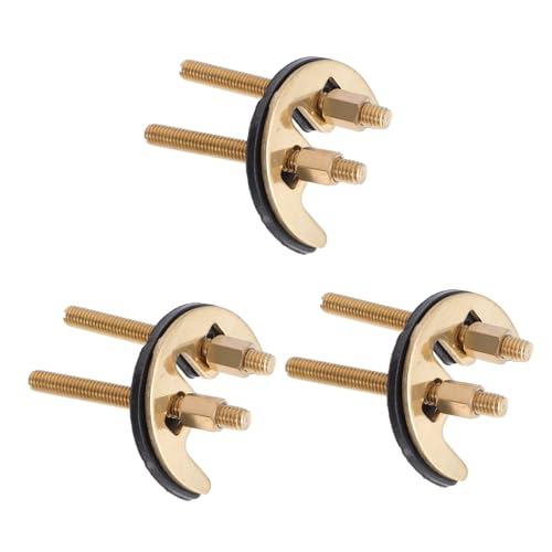 Holibanna 3 Satz Wasserhahn Befestigungsmuttern Dual-stangen Montage Zubehör für Waschbecken Küchen Badarmaturen Anti-lockerungssicherung für Stabile Installation Dicken Arbeitsplatten von Holibanna