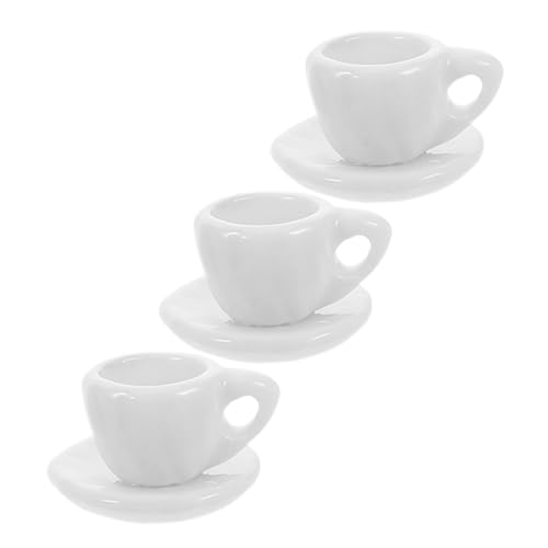 Holibanna 3stücke Teiliges Tee-Set Keramik Miniatur Porzellan Und Teller Für Rollenspiele Und Fantasievolles Sicheres Material Für Mädchen Holibanna 3stücke Teiliges Tee-Set Keramik Miniatur Porzellan Und Teller Für Rollenspiele Und Fantasievolles Sicheres Material Für Mädchen von Holibanna