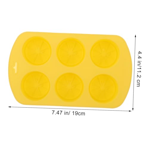 Holibanna 3 Stück Silikon kerzenform Zitronenscheibenform DIY Duftkerzen Gießform Vielseitig für Seife Fondant Handwerk Leicht Tragbar Klein von Holibanna