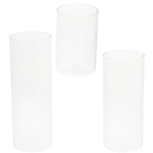 Holibanna 3 Stück Teiliges Kerzenhalter Windgeschützter Zylinder Transparentes Design für Romantische Tischdekoration Praktisch und Langlebig für Stumpenkerzen und Teelichter Holibanna 3 Stück Teiliges Kerzenhalter Windgeschützter Zylinder Transparentes Design für Romantische Tischdekoration Praktisch und Langlebig für Stumpenkerzen und Teelichter von Holibanna