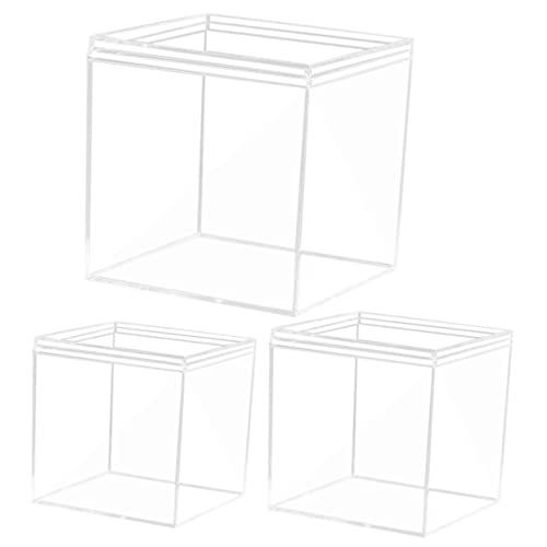 Holibanna 3 Stück Vitrine Display Box mit Organizer für Zuhause und Büro Transparent Staubdicht Vielseitige Aufbewahrungslösung Holibanna 3 Stück Vitrine Display Box mit Organizer für Zuhause und Büro Transparent Staubdicht Vielseitige Aufbewahrungslösung von Holibanna