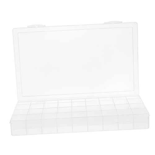 Holibanna 36gitter Aufbewahrungsbox Mit Fächern Transparenter Perlenbehälter Organizer-Box Für Kleinteile Schmuck-Organizer Mit Trennwänden Fächer Durchsichtige Aufbewahrungsbehälter von Holibanna